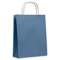 Bolsas Papel (lote 50 unidades) para tienda- regalo- disponibles en 6 colores diferentes- 3 Medidas (Azul- Pequeña…